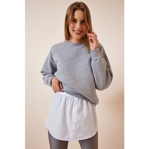  Women&amp;#039;s White Sweater and Sweatshirt Six with Skirt Poplin Shirt Slike
