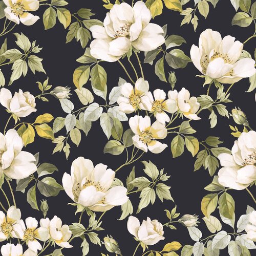 Casadeco Tapeta Sous les Rosiers 4 boje Slike
