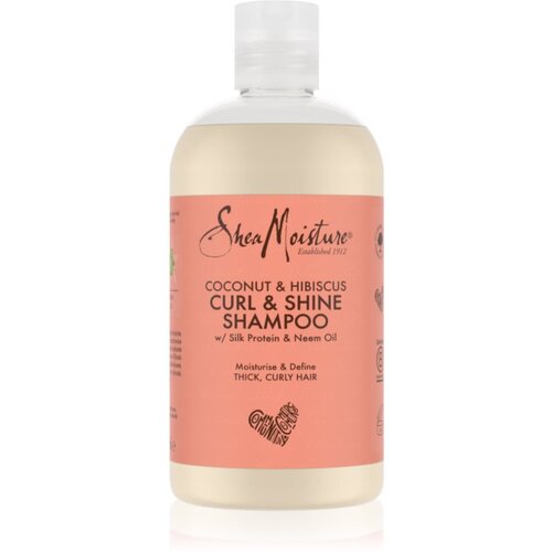 Shea Moisture Coconut &amp;amp; Hibiscus vlažilni &amp;scaron;ampon za valovite in kodraste lase 384 ml Slike