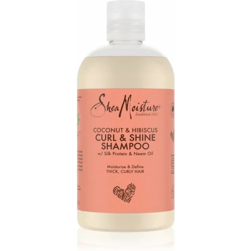 Shea Moisture Coconut & Hibiscus vlažilni šampon za valovite in kodraste lase 384 ml
