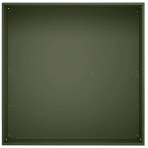  Vrtna saksija Maslinastozelena 40 x 40 x 30 cm Čelična vrata - Maslinastozelena 40 x 40 x 30 cm 1 Slike