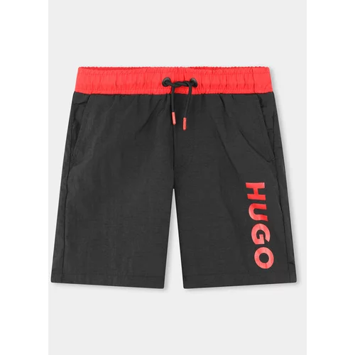 Hugo Kopalne hlače G00002 S Črna Regular Fit