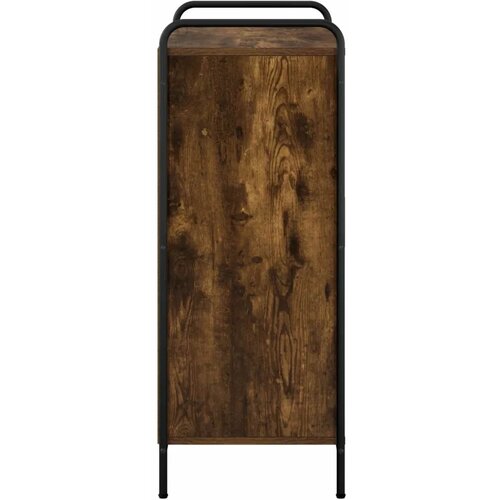  Ormar za cipele 76 x 36 5 x 93 cm Konstruirano drvo - Dimljeni hrast 76 x 36 5 x 93 cm 4 etaže s vratima Slike