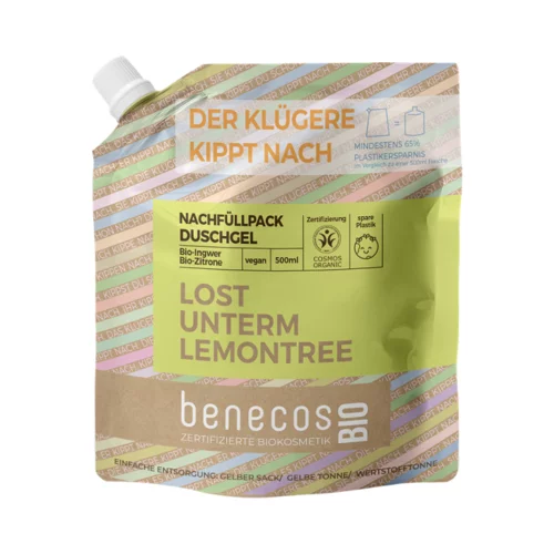 Benecos benecosBIO gel za prhanje "Lost unterm Lemontree" - 500 ml