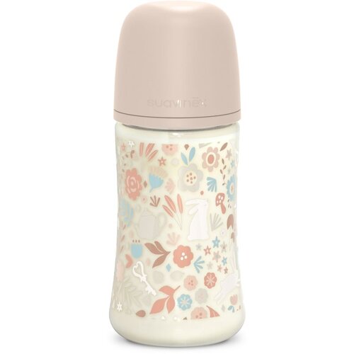 Suavinex Wonderland SX Pro Physiological Anti-Colic steklenička za dojenčke M Medium Flow 3 m+ Liberty Pink 270 ml Slike