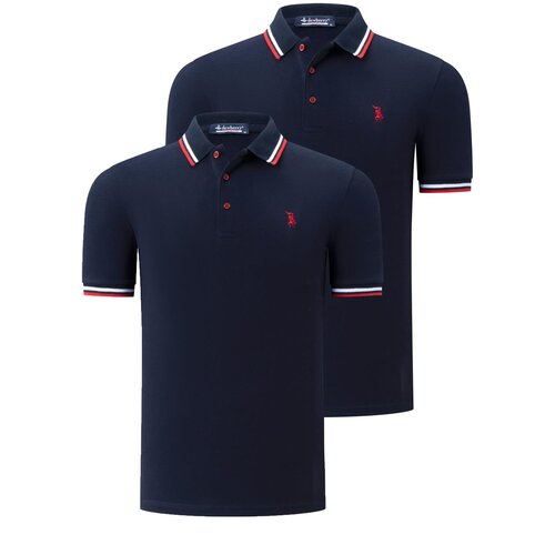 Dewberry DUO SET T8594 MENS T-SHIRT-NAVY-NAVY-NAVY BLUE Cene