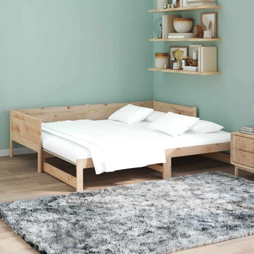  krevet za povlačenje za dan prirodna 180 x 200 cm Slike