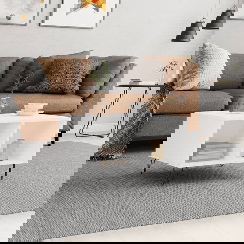 VidaXL Klubska mizica bela 60x50x36,5 cm inženirski les Slike