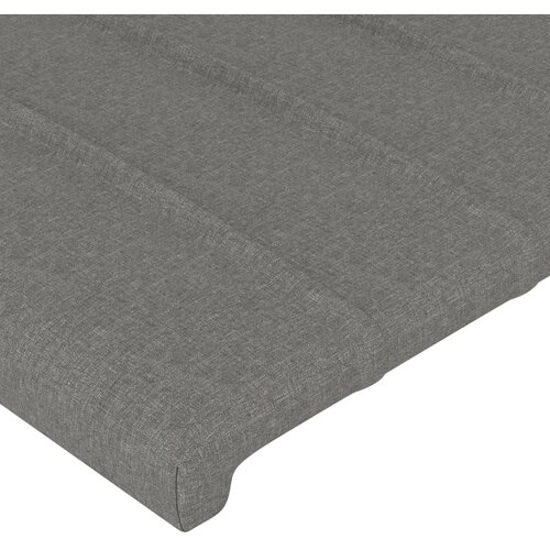  Uzglavlje s u&amp;scaron;ima tamnosivo 83x16x118/128 cm od tkanine Slike