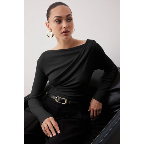 Trendyol Milla Ženska bluza Twoaw26Bz00088, Crna Slike