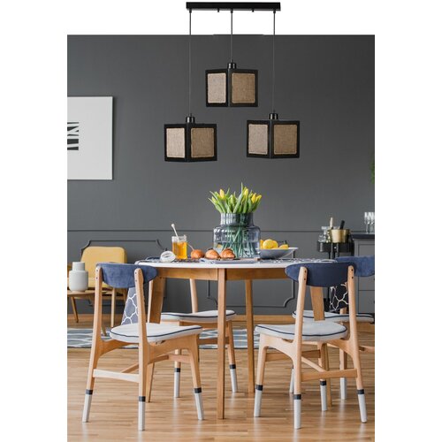 Opviq kumsal 8703-5 blackrattan chandelier Slike