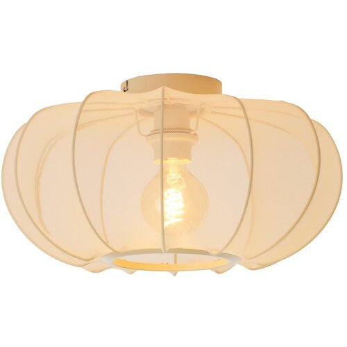 Light &amp;amp; Living Kremno bela stropna svetilka s tekstilnim senčilom &amp;oslash; 40 cm Plumalia &amp;ndash; Slike