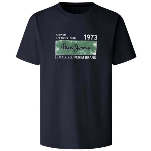 PepeJeans Majice s kratkimi rokavi PM5010361 594 Modra Cene