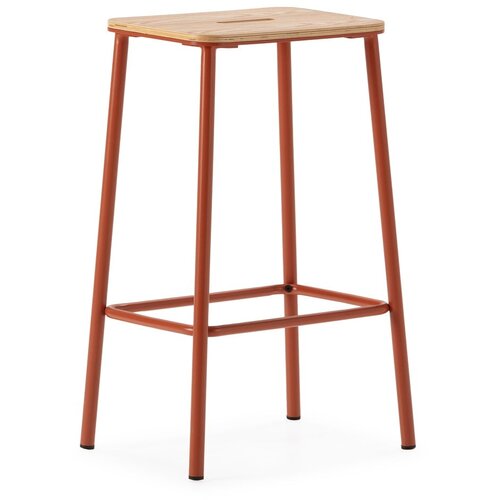 Marckeric Opečnato oranžni barski stoli v kompletu 2 ks (vi&scaron;ina sedeža 65 cm) Abba &ndash; Cene