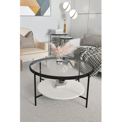 Woody Fashion oslo - transparent, white transparentwhite coffee table Cene