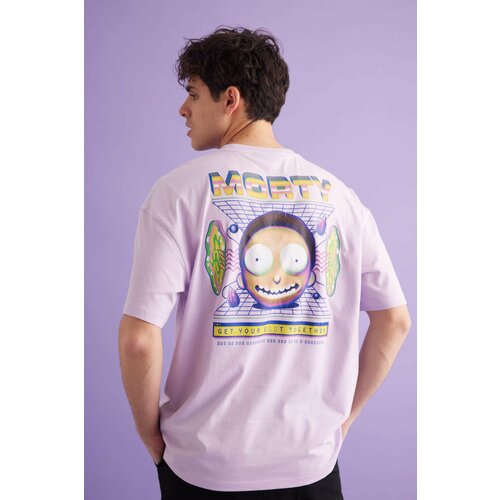 Defacto Rick and Morty Licensed Comfort Fit Crew Neck Printed T-Shirt Cene