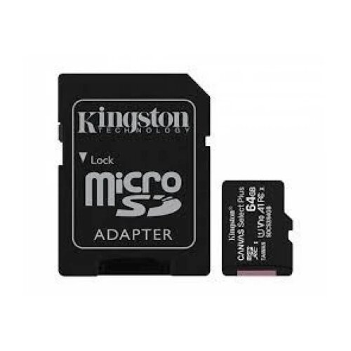 Kingston MEM SD MICRO 64GB Canvas Select Plus + Adapter SDCS3/64GB Cene