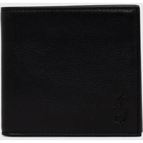 Polo Ralph Lauren Kožni novčanik za muškarce, boja: crna