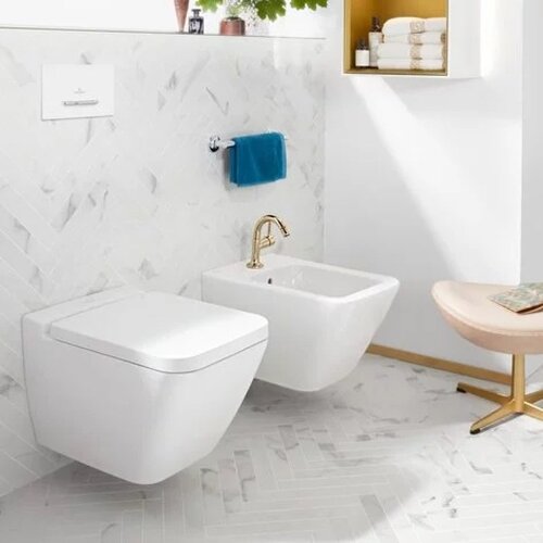 Villeroy & Boch viseča brezrobna WC školjka 375x560 mm FINION 4664 R0 R1 White Alpin CeramicPlus Cene