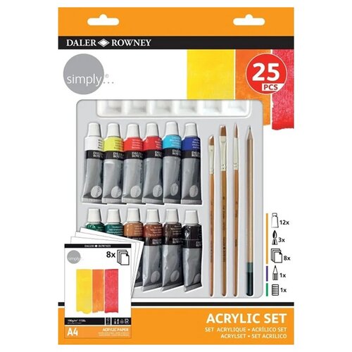 DALER ROWNEY set akrila s dodacima 25 kom Cijene