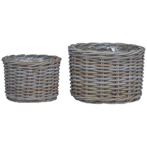  Saksija Ko&amp;scaron;ara s pohranom 2 pcs Siva Kubu Ratan - Siva Slike
