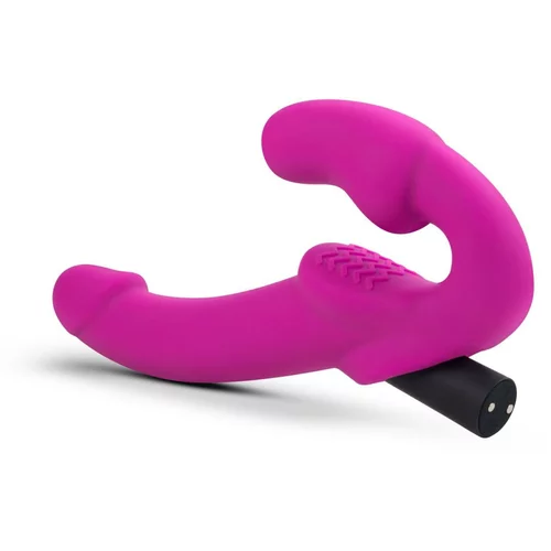 Temptasia vibracijski strap on dildo bez pojasa - Estella, ružičasti