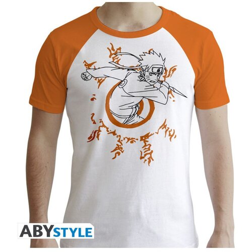 Abystyle Majica Naruto Shippuden - Naruto White & Orange - M Cene