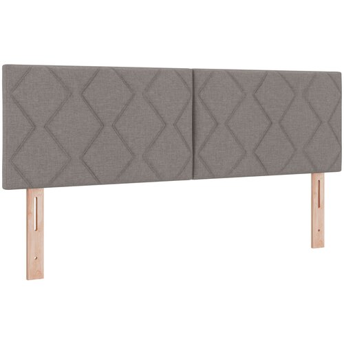VidaXL Uzglavlje Dizajn Dijamantnih Blokova Taupe 140 cm Tkanina Slike