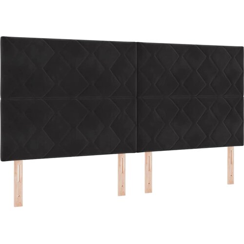  LED Box Spring Krevet s uzglavljem Crna 200 x 200 cm Bar&amp;scaron;un Slike