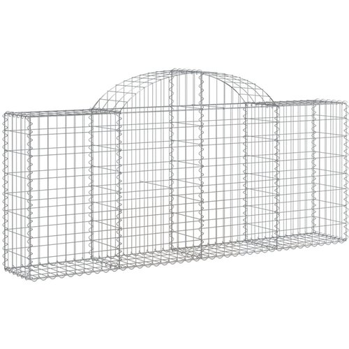  Lučne gabionske ko&amp;scaron;are 3 kom 200x30x80/100 cm pocinčano željezo Slike