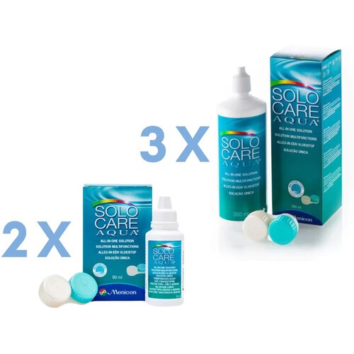 SOLO-care Aqua (3 x 360 ml + 2 x 90 ml) Slike