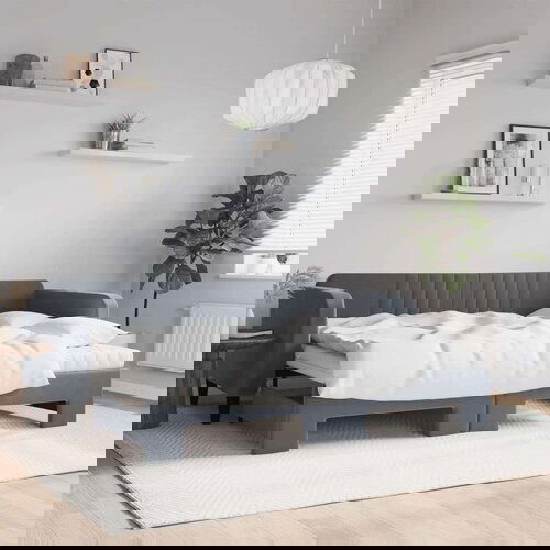 vidaXL Dnevni krevet na razvlačenje tamnosivi 90 x 200 cm baršunasti Cene