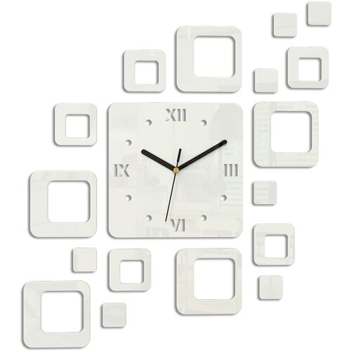  Stenske ure ROMAN WHITE HMCNH010-white (moderna stenska ura) Slike