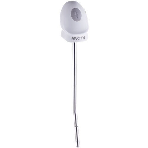 Sevanda Vibrating &amp;amp; E-stim Metal Urethral Sounding White Slike
