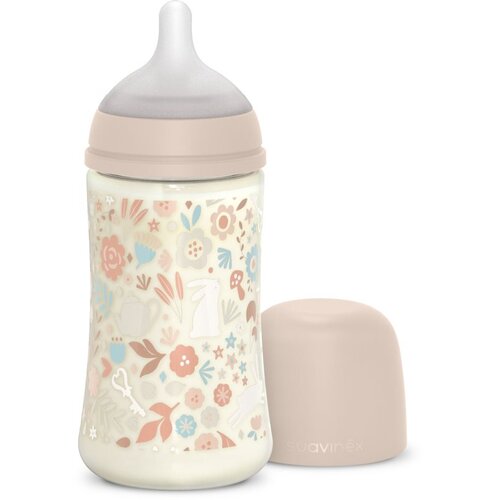 Suavinex Wonderland SX Pro Physiological Anti-Colic steklenička za dojenčke M Medium Flow 3 m+ Liberty Pink 270 ml Slike