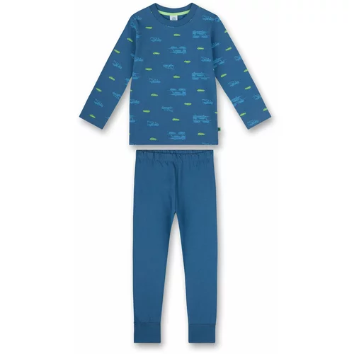 SANETTA Pidžama set plava / morsko plava / limeta