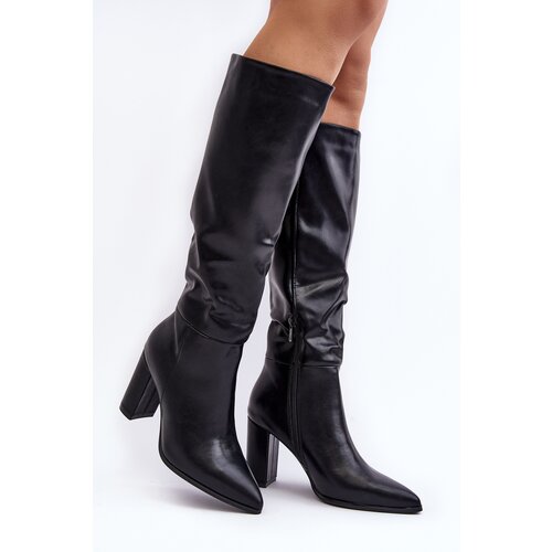 Kesi Women's high-heeled boots black Fiminna Slike