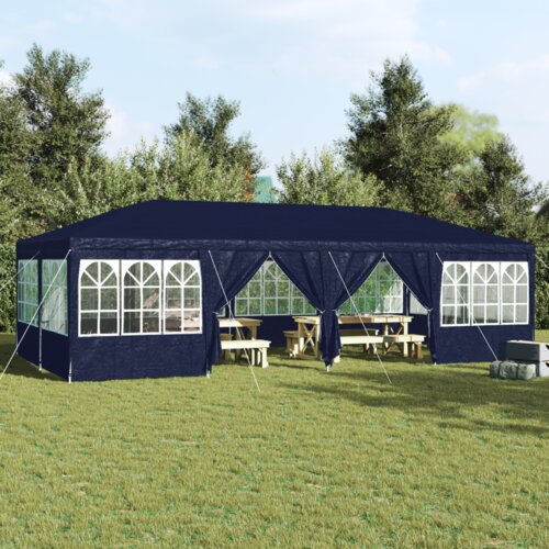 PARTY &amp;scaron;ator s 12 plavih zidova 8x4 m PE Slike
