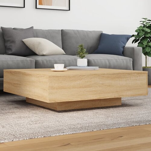 VidaXL Stolić za kavu boja hrasta 100x100x31 cm konstruirano drvo Slike
