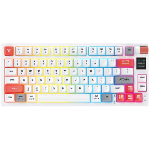  Tastatura mehanicka Gaming Fantech MK917 RGB Atom PRO79 Wireless bela (Red switch) Cene