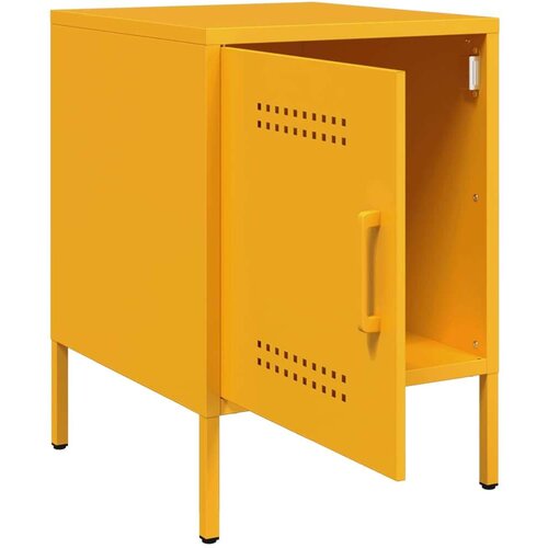 vidaXL Nočna omarica 2 kosa gorčično rumena 36x39x50,5 cm jeklo Cene