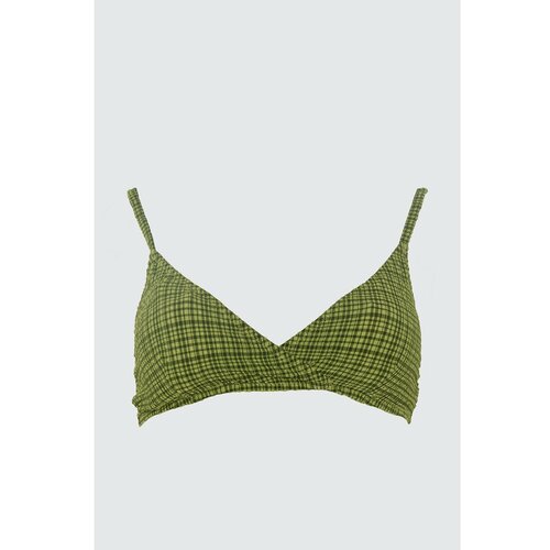 Trendyol Trendiol bikini top sa zelenom teksturom Slike