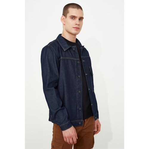Trendyol Black Male Single Pocket Trucker Jacket Cene