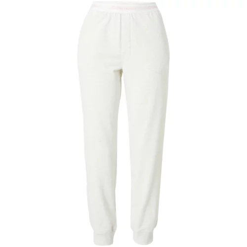 Calvin Klein Underwear Pidžama hlače roza / bijela / bijela