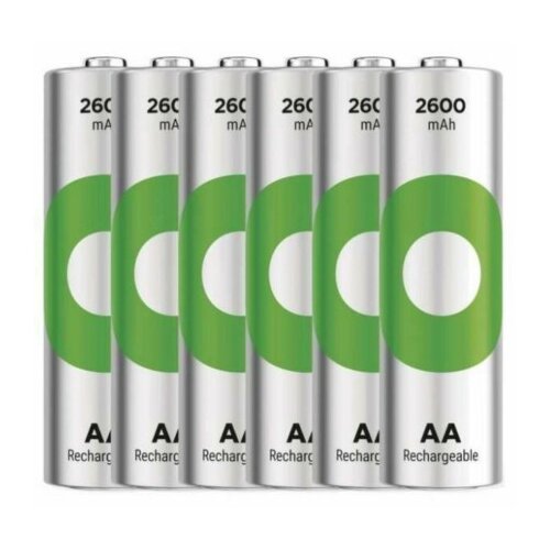 Gp polnilna baterija AA-2600 mAh Ni-Mh 6 kom Slike