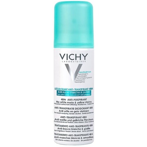 Vichy deodorant no white marks & yellow stains 48h antiperspirant v spreju 125 ml unisex Cene