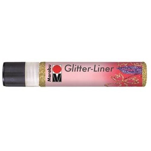 Marabu Barva v plastenki - Glitter liner 25ml zlata 18030009584, (20386572) Cene