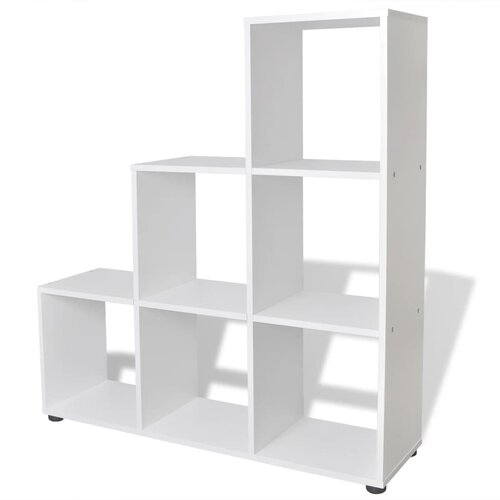 Maison Chic Stopničasta Knjižna omara - Knjižni regal 107 cm bela, (21723174) Slike