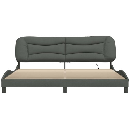  Okvir kreveta s LED-om bez madraca Hvar 200x200 cm od tkanine Slike