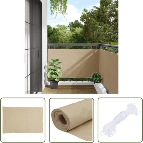 The Living Store Balkonsko platno bež 75x300 cm oksford blago - Balkonsko Platno, (21742754) Slike